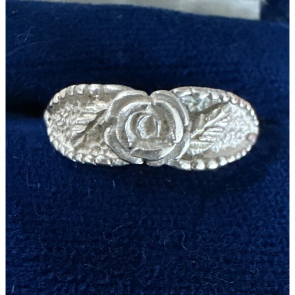 Coleman Jewelry - Vintage Sterling Silver Coleman Co Rose Ring Sz 9